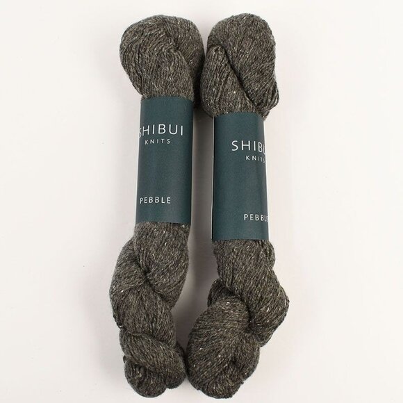 Shibui Knits Pebble Yarn 2 Skein Lot Light Fingering Merino Silk Cashmere Tar - Picture 1 of 3